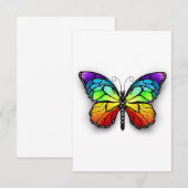 Monarch van regenboogvlinders kaart (Voorkant / Achterkant)