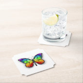 Monarch van regenboogvlinders kartonnen onderzetters (Insitu)