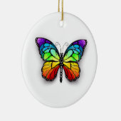 Monarch van regenboogvlinders keramisch ornament (Rechts)