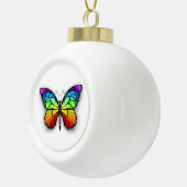 Monarch van regenboogvlinders keramische bal ornament (Rechts)