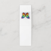 Monarch van regenboogvlinders klantenkaartje (Buitenkant ongevouwen)