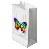 Monarch van regenboogvlinders klein cadeauzakje (Voorkant Gekanteld)