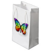 Monarch van regenboogvlinders klein cadeauzakje (Achterkant Gekanteld)