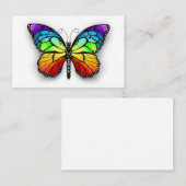 Monarch van regenboogvlinders kortingskaartje (Voorkant / Achterkant)