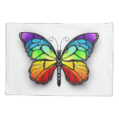 Monarch van regenboogvlinders kussensloop (Achterkant)