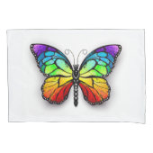 Monarch van regenboogvlinders kussensloop (Voorkant-Links)