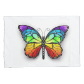 Monarch van regenboogvlinders kussensloop (Voorkant-Rechts)