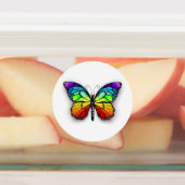 Monarch van regenboogvlinders labels (Aangebracht)