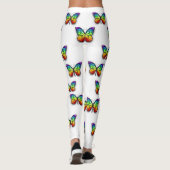 Monarch van regenboogvlinders leggings (Achterkant)