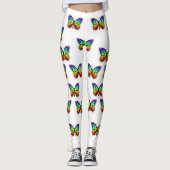 Monarch van regenboogvlinders leggings (Voorkant)