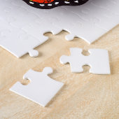 Monarch van regenboogvlinders legpuzzel (Zijkant)