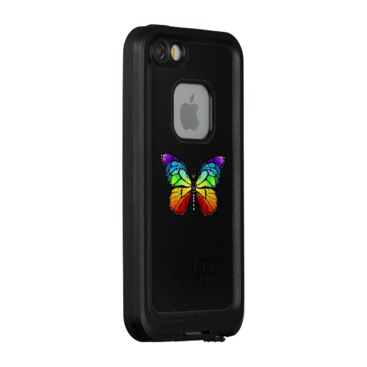 Monarch van regenboogvlinders LifeProof iPhone hoesje (Achterkant / rechts)