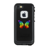 Monarch van regenboogvlinders LifeProof iPhone hoesje (Achterkant)