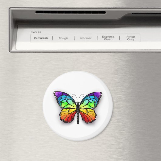 Monarch van regenboogvlinders magneet (Insitu (Vaatwasser))