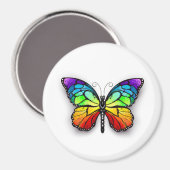 Monarch van regenboogvlinders magneet (Voorkant / Achterkant)