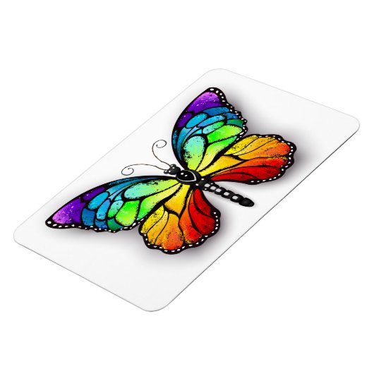 Monarch van regenboogvlinders magneet (Linkerzijde)