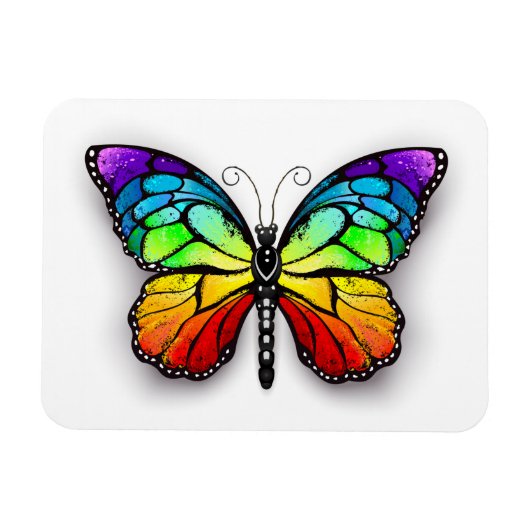 Monarch van regenboogvlinders magneet (Horizontaal)