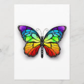 Monarch van regenboogvlinders menu (Voorkant)