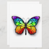 Monarch van regenboogvlinders menu (Voorkant / Achterkant)