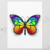 Monarch van regenboogvlinders menu (Voorkant)