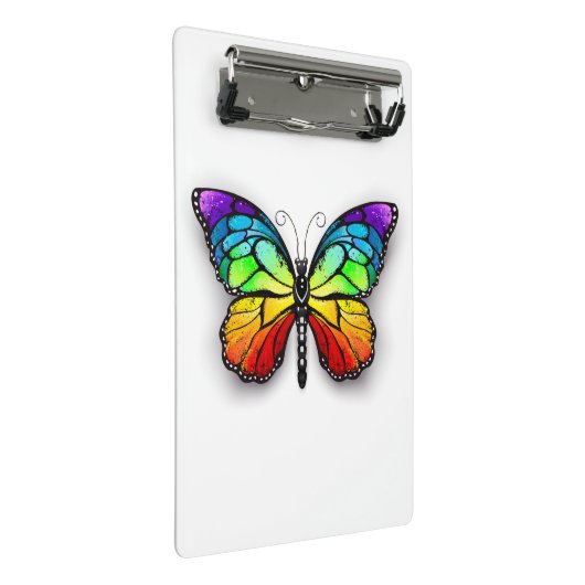 Monarch van regenboogvlinders mini klembord (Schuin)