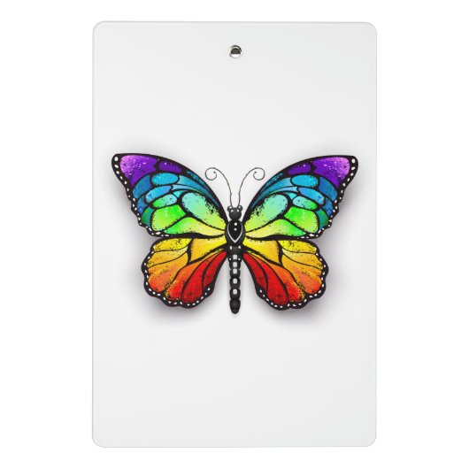 Monarch van regenboogvlinders mini klembord (Achterkant)