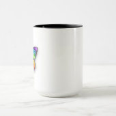 Monarch van regenboogvlinders mok (Midden)