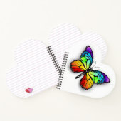 Monarch van regenboogvlinders notitieboek (Binnen)