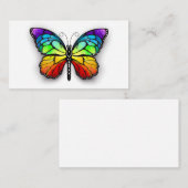 Monarch van regenboogvlinders notitiekaartje (Voorkant / Achterkant)