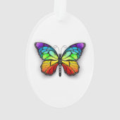 Monarch van regenboogvlinders ornament (achterkant)