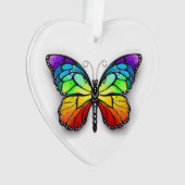 Monarch van regenboogvlinders ornament (voorkant)