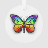 Monarch van regenboogvlinders ornament (achterkant)