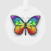Monarch van regenboogvlinders ornament (voorkant)