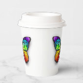 Monarch van regenboogvlinders papieren bekers (Rechts)