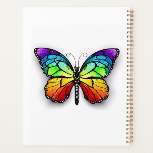 Monarch van regenboogvlinders planner (Achterkant)