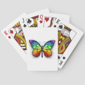 Monarch van regenboogvlinders pokerkaarten (Achterkant)