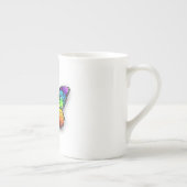 Monarch van regenboogvlinders porselein kop (Rechts)