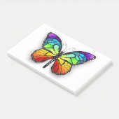 Monarch van regenboogvlinders post-it® notes (Schuin)