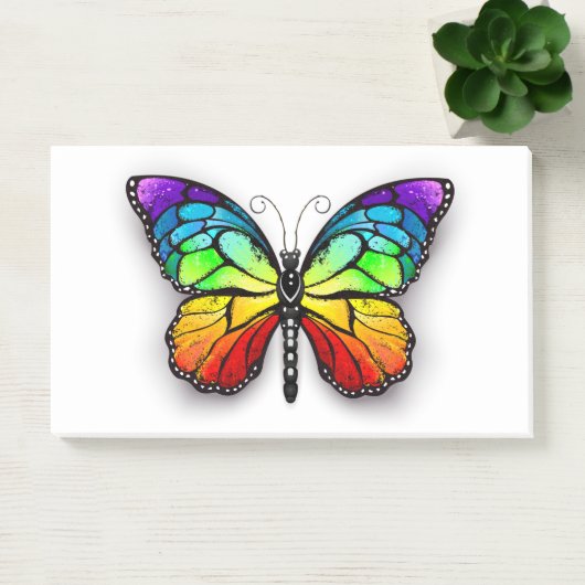 Monarch van regenboogvlinders post-it® notes (Kantoor)