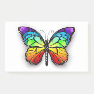 Monarch van regenboogvlinders post-it® notes