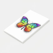 Monarch van regenboogvlinders post-it® notes (Schuin)
