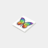 Monarch van regenboogvlinders post-it® notes (Schuin)