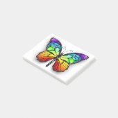 Monarch van regenboogvlinders post-it® notes (Schuin)