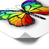 Monarch van regenboogvlinders poster (Hoek)