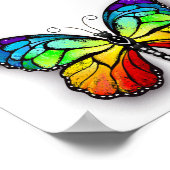 Monarch van regenboogvlinders poster (Hoek)