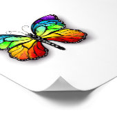 Monarch van regenboogvlinders poster (Hoek)