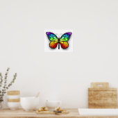 Monarch van regenboogvlinders poster (Keuken)