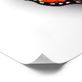 Monarch van regenboogvlinders poster (Hoek)