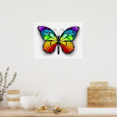 Monarch van regenboogvlinders poster (Keuken)