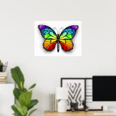 Monarch van regenboogvlinders poster (Thuiskantoor)